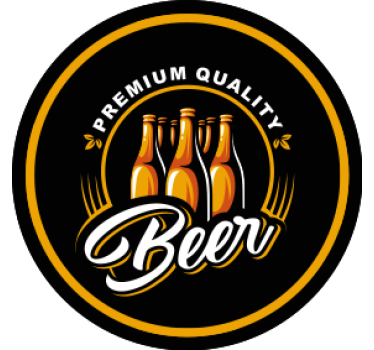 Dessous de verre bière Écusson de qualité premium - TenStickers