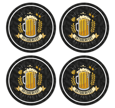 Dessous de verre pour biere Fête de la bière oktoberfest - TenStickers