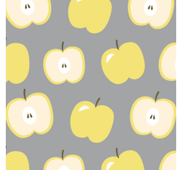 Dessous de verre geek motif pomme jaune - TenStickers