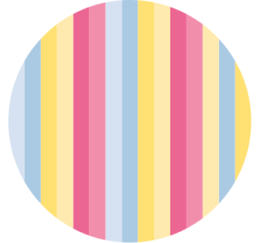 Dessous de verre motif rayé coloré - TenStickers
