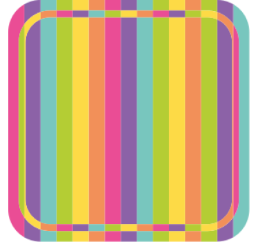 Dessous de verre bière motif coloré vibrant - TenStickers