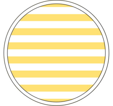 Dessous de verre motif rayé jaune - TenStickers