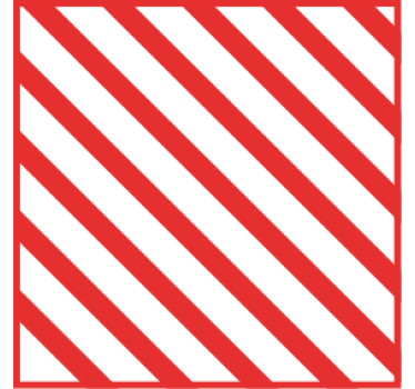 Dessous de verre motif rayé rouge - TenStickers