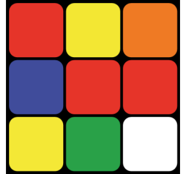 Dessous de verre geek arrangement carré coloré - TenStickers