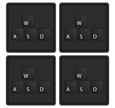 Dessous de verre pour les bizarres Boutons du clavier - TenStickers