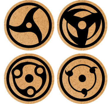 Dessous de verre motif shuriken de ninja - TenStickers