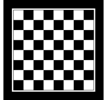 Dessous de verre geek motif damier noir et blanc - TenStickers
