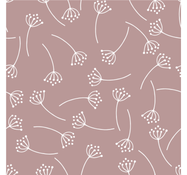 Dessous de verre motif art linéaire floral - TenStickers