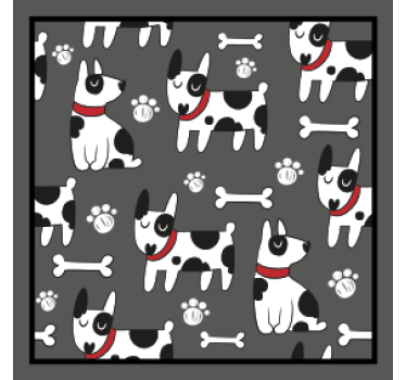 Dessous de verre moderne motif de chien ludique - TenStickers
