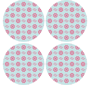 Dessous de verre geek motif de roue nautique - TenStickers