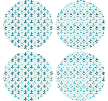 Dessous de verre motif ancre - TenStickers