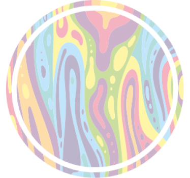 Dessous de verre motif pastel ondulé - TenStickers