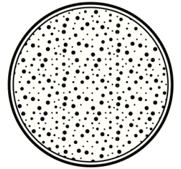 Dessous de verre motif pois noirs - TenStickers