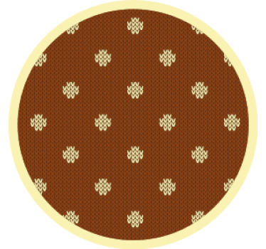 Dessous de verre pois bruns texturés - TenStickers