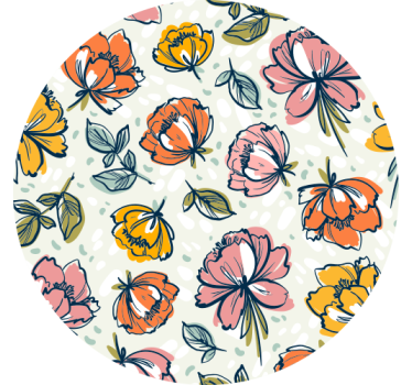 Dessous de verre moderne style imprimé botanique - TenStickers