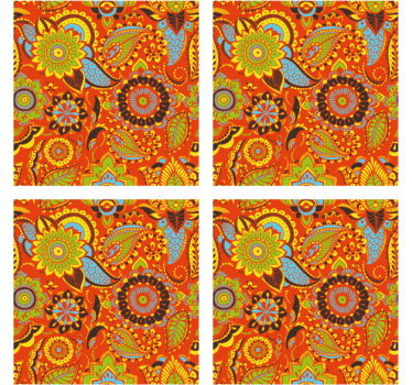 Dessous de verre geek motif botanique vibrant - TenStickers