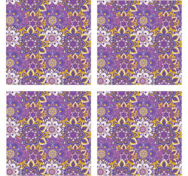 Dessous de verre Élément botanique élaboré - TenStickers