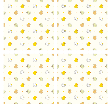 Dessous de verre moderne motif canard en caoutchouc charmant - TenStickers