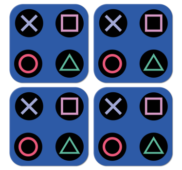 Sous-verre geek style motifs de PlayStation - TenStickers