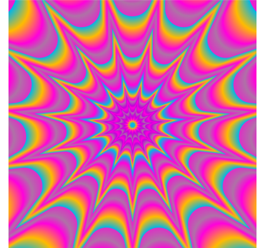 Dessous de verre geek motif spirale vibrant - TenStickers