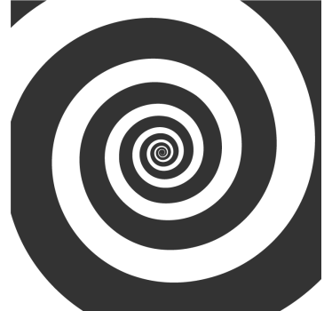 Dessous de verre motif spiral contrasté - TenStickers