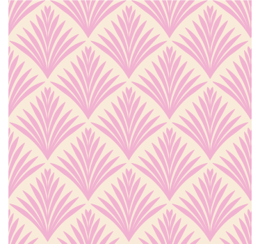 Dessous de verre motif feuilles rose pâle - TenStickers