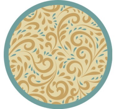 Dessous de verre inspiration florale Élégante - TenStickers