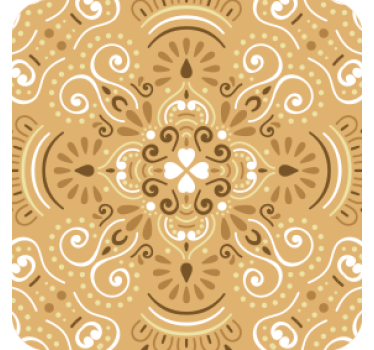 Dessous de verre motif tourbillon complexe - TenStickers