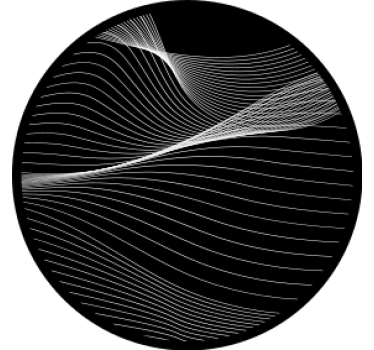Dessous de verre geek lignes de mouvement fluide - TenStickers