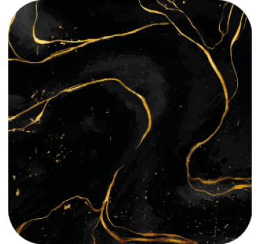 Dessous de verre tourbillon noir et or - TenStickers