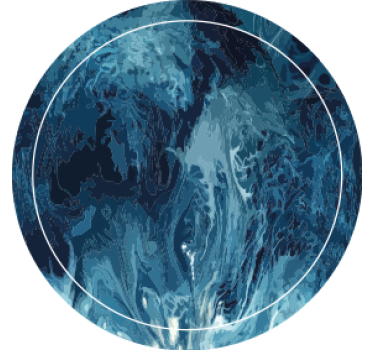 Dessous de verre motif tourbillon bleu abstrait - TenStickers