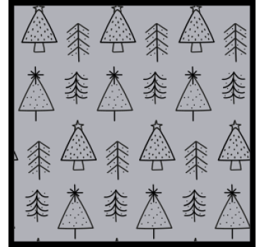Dessous de verre noël motifs d'arbres stylisés - TenStickers