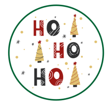 Dessous de verre noël arbres de noël festifs - TenStickers