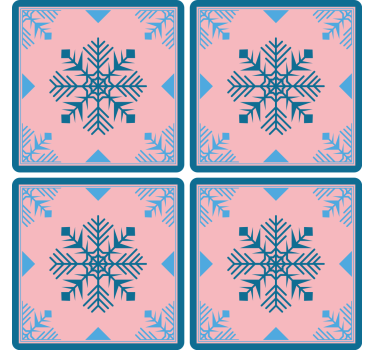 Dessous de verre noël en silicone motif flocon - TenStickers