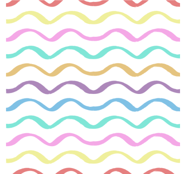Dessous de verre motif ondulé vibrant - TenStickers