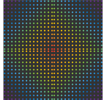 Dessous de verre motif à pois colorés - TenStickers