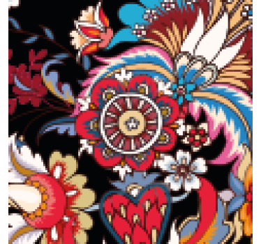 Dessous de verre composition florale animée - TenStickers