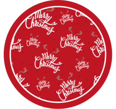 Dessous de verre noël célébration festive rouge - TenStickers