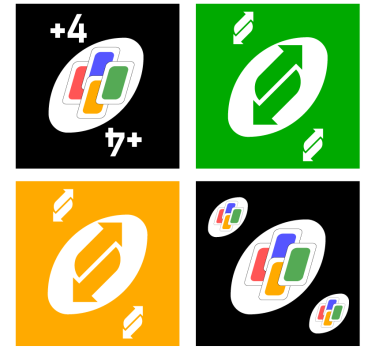 Dessous de verre geek motifs de cartes colorées - TenStickers