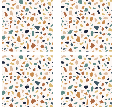 Dessous de verre bière motif terrazzo - TenStickers
