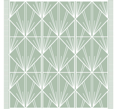 Dessous de verre motif de feuilles géométriques - TenStickers