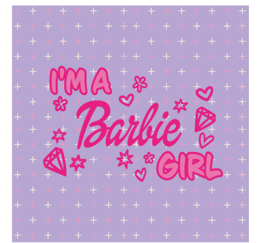 Dessous de verre citation rose ludique - TenStickers