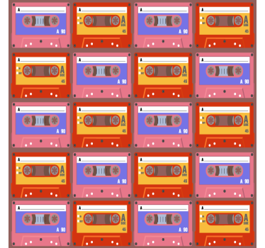 Dessous de verre vintage cassettes audio rétro - TenStickers