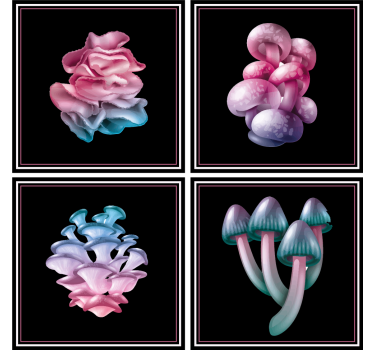 Dessous de verre moderne formes florales douces - TenStickers