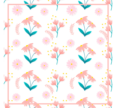 Dessous de verre design à motif floral - TenStickers