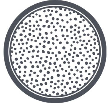 Dessous de verre motif à pois circulaires - TenStickers