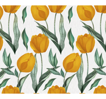 Dessous de verre motifs tulipes jaunes - TenStickers