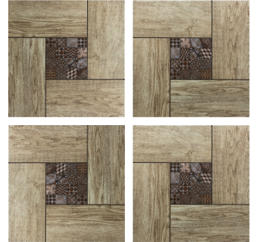 Dessous de verre carreaux motif texture bois - TenStickers