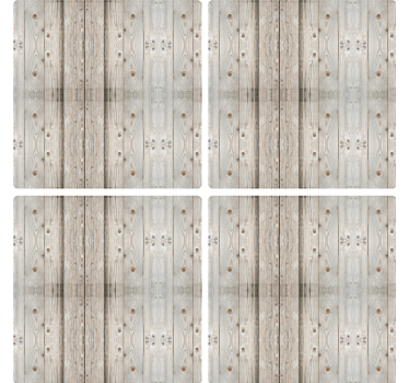 Dessous de verre texture bois naturel - TenStickers