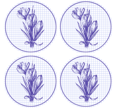 Dessous de verre illustration botanique élégante - TenStickers